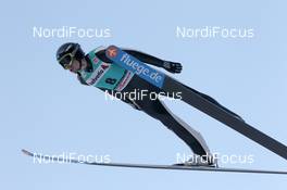 03.02.2012, Val di Fiemme, Italy (ITA): Alexey Korolev (KAZ), fluege.de - FIS world cup ski jumping, qualification, Val di Fiemme (ITA). www.nordicfocus.com. © Manzoni/NordicFocus. Every downloaded picture is fee-liable.