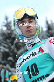 03.02.2012, Val di Fiemme, Italy (ITA): Dejan Judez (SLO) - FIS world cup ski jumping, qualification, Val di Fiemme (ITA). www.nordicfocus.com. © Manzoni/NordicFocus. Every downloaded picture is fee-liable.