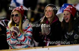 03.03.2012, Lahti, Finland (FIN): young fans  - FIS world cup ski jumping, team HS130, Lahti (FIN). www.nordicfocus.com. Â© Laiho/NordicFocus. Every downloaded picture is fee-liable.