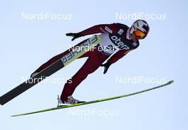 08.03.2012, Trondheim, Norway (NOR): Kamil Stoch (POL), Fischer  - FIS world cup ski jumping, individual HS131, Trondheim (NOR). www.nordicfocus.com. Â© Laiho/NordicFocus. Every downloaded picture is fee-liable.