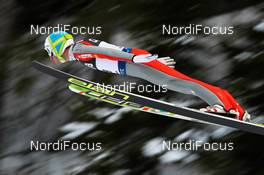 08.03.2012, Trondheim, Norway (NOR):  Dejan Judez (SLO), Elan - FIS world cup ski jumping, individual HS131, Trondheim (NOR). www.nordicfocus.com. Â© Laiho/NordicFocus. Every downloaded picture is fee-liable.