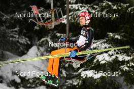 07.03.2012, Trondheim, Norway (NOR):  Matti Hautamaeki (FIN), Fischer - FIS world cup ski jumping, training HS131, Trondheim (NOR). www.nordicfocus.com. Â© Laiho/NordicFocus. Every downloaded picture is fee-liable.