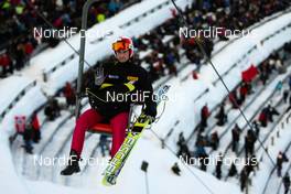 08.03.2012, Trondheim, Norway (NOR):  Kamil Stoch (POL), Fischer - FIS world cup ski jumping, individual HS131, Trondheim (NOR). www.nordicfocus.com. Â© Laiho/NordicFocus. Every downloaded picture is fee-liable.