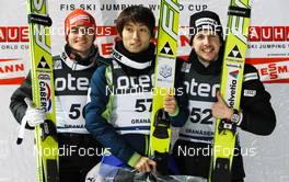 08.03.2012, Trondheim, Norway (NOR): (l-r) Richard Freitag (GER), Fischer, Daiki Ito (JPN), Fischer and Simon Ammann (SUI), Fischer  - FIS world cup ski jumping, individual HS131, Trondheim (NOR). www.nordicfocus.com. Â© Laiho/NordicFocus. Every downloaded picture is fee-liable.