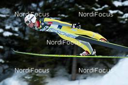 08.03.2012, Trondheim, Norway (NOR):  Rune Velta (NOR), Fischer - FIS world cup ski jumping, individual HS131, Trondheim (NOR). www.nordicfocus.com. Â© Laiho/NordicFocus. Every downloaded picture is fee-liable.