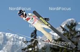17.03.2012, Planica, Slovenia (SLO): Anders Fannemel (NOR), Elan - FIS world cup ski flying, team HS215, Planica (SLO). www.nordicfocus.com. © Felgenhauer/NordicFocus. Every downloaded picture is fee-liable.
