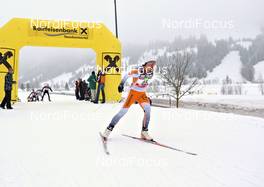 29.01.2012, Tannheimer Tal - Bad Hindelang, Austria (AUT) - Germany (GER): Barbara Haesch (GER) just after the sprint in Zoeblen - Skitrail Tannheimertal, Bad Hindelang (GER). www.nordicfocus.com. © Felgenhauer/NordicFocus. Every downloaded picture is fee-liable.