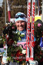 29.01.2012, Val di Fassa / Val di Fiemme , Italy (ITA): todays winner Susanne Nystroem (SWE), Madshus, Rottefella  - FIS Marathon Cup Marcialonga, Val di Fassa / Val di Fiemme (ITA). www.nordicfocus.com. © Hemmersbach/NordicFocus. Every downloaded picture is fee-liable.