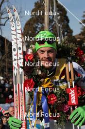 29.01.2012, Val di Fassa / Val di Fiemme , Italy (ITA): todays winner Jorgen Aukland (NOR), Team Xtra, Rossignol, One Way, Craft  - FIS Marathon Cup Marcialonga, Val di Fassa / Val di Fiemme (ITA). www.nordicfocus.com. © Hemmersbach/NordicFocus. Every downloaded picture is fee-liable.