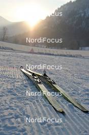04.02.2012, Oberammergau, Germany (GER): Fischer skis in the morning - Koenig Ludwig Lauf, Oberammergau (GER). www.nordicfocus.com. © Felgenhauer/NordicFocus. Every downloaded picture is fee-liable.