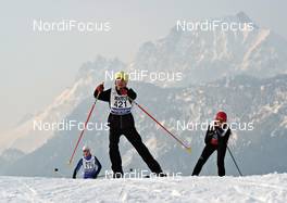 11.-12.02.2012, St. Johann, Austria (AUT): a group of young athletes on her way to the finish - Int. Tiroler Koasalauf, St. Johann (AUT). www.nordicfocus.com. © Felgenhauer/NordicFocus. Every downloaded picture is fee-liable.