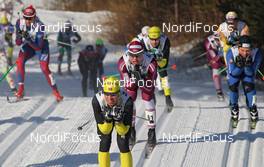 04.03.2012, Mora, Sweden (SWE): group, in front Thomas Henriksen (NOR) - FIS Marathon Cup Vasaloppet, Mora (SWE). www.nordicfocus.com. © Hemmersbach/NordicFocus. Every downloaded picture is fee-liable.