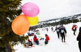 17.03.2012, Rena, Norway (NOR): Balloons at Sjusjoen - FIS Marathon Cup Birkebeinerrennet, Rena (NOR). www.nordicfocus.com.© Veltheim/NordicFocus. Every downloaded picture is fee-liable.