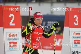 06.01.2013, Oberhof, Germany (GER): Sofie Boilley (FRA), Salomon, OneWay - IBU world cup biathlon, pursuit women, Oberhof (GER). www.nordicfocus.com. © Manzoni/NordicFocus. Every downloaded picture is fee-liable.