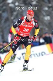 13.01.2013, Ruhpolding, Germany (GER): Arnd Peiffer (GER), Fischer, Salomon, OneWay, adidas - IBU world cup biathlon, mass men, Ruhpolding (GER). www.nordicfocus.com. © Manzoni/NordicFocus. Every downloaded picture is fee-liable.