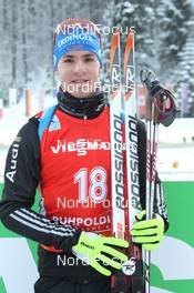 13.01.2013, Ruhpolding, Germany (GER): Simon Schempp (GER), Rossignol, Rottefella, Swix, adidas  - IBU world cup biathlon, mass men, Ruhpolding (GER). www.nordicfocus.com. © Manzoni/NordicFocus. Every downloaded picture is fee-liable.