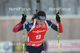 13.01.2013, Ruhpolding, Germany (GER): Tim Burke (USA), Rossignol, Rottefella, OneWay, adidas - IBU world cup biathlon, mass men, Ruhpolding (GER). www.nordicfocus.com. © Manzoni/NordicFocus. Every downloaded picture is fee-liable.