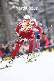 13.01.2013, Ruhpolding, Germany (GER): Tora Berger (NOR), Fischer, Rottefella, Odlo - IBU world cup biathlon, mass women, Ruhpolding (GER). www.nordicfocus.com. © Manzoni/NordicFocus. Every downloaded picture is fee-liable.