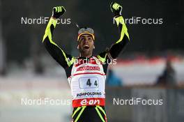 10.01.2013, Ruhpolding, Germany (GER): Martin Fourcade (FRA), Rossignol, Rottefella, OneWay - IBU world cup biathlon, relay men, Ruhpolding (GER). www.nordicfocus.com. © Manzoni/NordicFocus. Every downloaded picture is fee-liable.