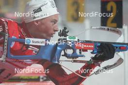 10.01.2013, Ruhpolding, Germany (GER): Henrik l'Abee-Lund (NOR), Fischer, Rottefella, Swix, ODLO - IBU world cup biathlon, relay men, Ruhpolding (GER). www.nordicfocus.com. © Manzoni/NordicFocus. Every downloaded picture is fee-liable.