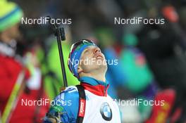 12.01.2013, Ruhpolding, Germany (GER): Evgeny Ustyugov (RUS), Fischer, Rottefella, Swix, adidas - IBU world cup biathlon, sprint men, Ruhpolding (GER). www.nordicfocus.com. © Manzoni/NordicFocus. Every downloaded picture is fee-liable.