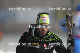 12.01.2013, Ruhpolding, Germany (GER): Simon Fourcade (FRA), Fischer, Rottefella, Rossignol, Swix - IBU world cup biathlon, sprint men, Ruhpolding (GER). www.nordicfocus.com. © Manzoni/NordicFocus. Every downloaded picture is fee-liable.