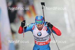 12.01.2013, Ruhpolding, Germany (GER): Andrei Makoveev (RUS), Madshus, Rottefella, Swix, adidas - IBU world cup biathlon, sprint men, Ruhpolding (GER). www.nordicfocus.com. © Manzoni/NordicFocus. Every downloaded picture is fee-liable.
