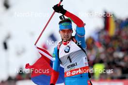 19.01.2013, Antholz, Italy (ITA): Anton Shipulin (RUS), Fischer, Rottefella, adidas - IBU world cup biathlon, pursuit men, Antholz (ITA). www.nordicfocus.com. © Manzoni/NordicFocus. Every downloaded picture is fee-liable.