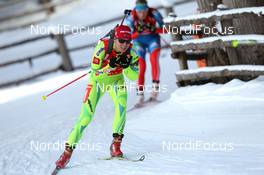 19.01.2013, Antholz, Italy (ITA): Teja Gregorin (SLO), Fischer, Rottefella, Alpina, Leki - IBU world cup biathlon, pursuit women, Antholz (ITA). www.nordicfocus.com. © Manzoni/NordicFocus. Every downloaded picture is fee-liable.
