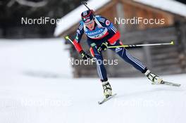 20.01.2013, Antholz, Italy (ITA): Susan Dunklee (USA), Fischer, Roteffella, OneWay, adidas - IBU world cup biathlon, relay women, Antholz (ITA). www.nordicfocus.com. © Manzoni/NordicFocus. Every downloaded picture is fee-liable.