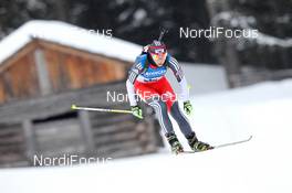 20.01.2013, Antholz, Italy (ITA): In-Hee Jo (KOR), Atomic, OneWay - IBU world cup biathlon, relay women, Antholz (ITA). www.nordicfocus.com. © Manzoni/NordicFocus. Every downloaded picture is fee-liable.