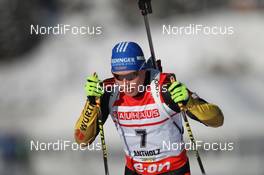 18.01.2013, Antholz, Italy (ITA): Andreas Birnbacher (GER), Fischer, Rottefella, Alpina, Leki, adidas - IBU world cup biathlon, sprint men, Antholz (ITA). www.nordicfocus.com. © Manzoni/NordicFocus. Every downloaded picture is fee-liable.