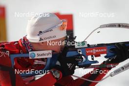 18.01.2013, Antholz, Italy (ITA): Henrik l'Abee-Lund (NOR), Fischer, Rottefella, Swix, ODLO - IBU world cup biathlon, sprint men, Antholz (ITA). www.nordicfocus.com. © Manzoni/NordicFocus. Every downloaded picture is fee-liable.