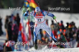 18.01.2013, Antholz, Italy (ITA): Kauri Koiv (EST), Fischer, Rottefella, Leki - IBU world cup biathlon, sprint men, Antholz (ITA). www.nordicfocus.com. © Manzoni/NordicFocus. Every downloaded picture is fee-liable.
