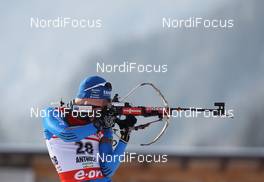 18.01.2013, Antholz, Italy (ITA): Lukas Hofer (ITA), Rossignol, Rottefella, OneWay - IBU world cup biathlon, sprint men, Antholz (ITA). www.nordicfocus.com. © Manzoni/NordicFocus. Every downloaded picture is fee-liable.