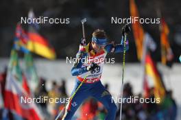 18.01.2013, Antholz, Italy (ITA): Christoffer Eriksson (SWE), Rossignol, Rottefella, OneWay, adidas - IBU world cup biathlon, sprint men, Antholz (ITA). www.nordicfocus.com. © Manzoni/NordicFocus. Every downloaded picture is fee-liable.
