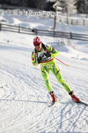 17.01.2013, Antholz, Italy (ITA): Teja Gregorin (SLO), Fischer, Rottefella, Alpina, Leki - IBU world cup biathlon, sprint women, Antholz (ITA). www.nordicfocus.com. © Manzoni/NordicFocus. Every downloaded picture is fee-liable.