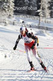 17.01.2013, Antholz, Italy (ITA): Zina Kocher (CAN), Atomic, Leki, Odlo - IBU world cup biathlon, sprint women, Antholz (ITA). www.nordicfocus.com. © Manzoni/NordicFocus. Every downloaded picture is fee-liable.