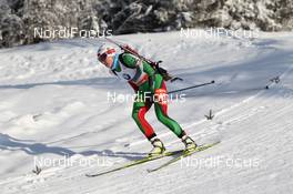 17.01.2013, Antholz, Italy (ITA): Darya Domracheva (BLR), Fischer, Rottefella, Leki - IBU world cup biathlon, sprint women, Antholz (ITA). www.nordicfocus.com. © Manzoni/NordicFocus. Every downloaded picture is fee-liable.
