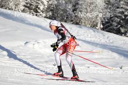 17.01.2013, Antholz, Italy (ITA): Zina Kocher (CAN), Atomic, Leki, Odlo - IBU world cup biathlon, sprint women, Antholz (ITA). www.nordicfocus.com. © Manzoni/NordicFocus. Every downloaded picture is fee-liable.