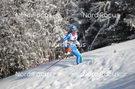 17.01.2013, Antholz, Italy (ITA): Nicole Gontier (ITA), Salomon, Leki - IBU world cup biathlon, sprint women, Antholz (ITA). www.nordicfocus.com. © Manzoni/NordicFocus. Every downloaded picture is fee-liable.
