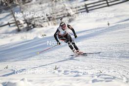 17.01.2013, Antholz, Italy (ITA): Elisa Gasparin (SUI), Rossignol, Rottefella, Leki, ODLO, CASCO - IBU world cup biathlon, sprint women, Antholz (ITA). www.nordicfocus.com. © Manzoni/NordicFocus. Every downloaded picture is fee-liable.