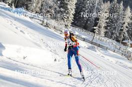 17.01.2013, Antholz, Italy (ITA): Eva Tofalvi (ROU), Fischer, Salomon, Leki - IBU world cup biathlon, sprint women, Antholz (ITA). www.nordicfocus.com. © Manzoni/NordicFocus. Every downloaded picture is fee-liable.