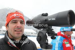 16.01.2013, Antholz, Italy (ITA): Ricco Gross (GER) Coach Team Germany - IBU world cup biathlon, training, Antholz (ITA). www.nordicfocus.com. © Manzoni/NordicFocus. Every downloaded picture is fee-liable.