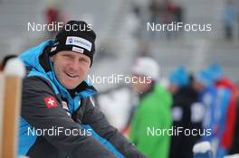 16.01.2013, Antholz, Italy (ITA): Joern Wollschlaeger (GER), coach Team Switzerland - IBU world cup biathlon, training, Antholz (ITA). www.nordicfocus.com. © Manzoni/NordicFocus. Every downloaded picture is fee-liable.