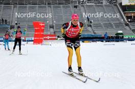 16.01.2013, Antholz, Italy (ITA): Evi Sachenbacher (GER), Salomon, OneWay, adidas - IBU world cup biathlon, training, Antholz (ITA). www.nordicfocus.com. © Manzoni/NordicFocus. Every downloaded picture is fee-liable.