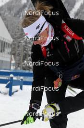 16.01.2013, Antholz, Italy (ITA): Krystyna Palka (POL), Fischer, Rottefella, Swix - IBU world cup biathlon, training, Antholz (ITA). www.nordicfocus.com. © Manzoni/NordicFocus. Every downloaded picture is fee-liable.