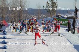 03.03.2013, Oslo, Norway (NOR): Dominik Landertinger (AUT), Atomic, Alpina, Leki - IBU world cup biathlon Holmenkollen, mass men, Oslo (NOR). www.nordicfocus.com. © Manzoni/NordicFocus. Every downloaded picture is fee-liable.