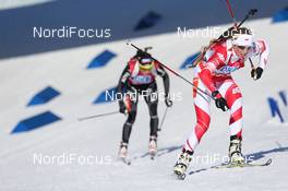 03.03.2013, Oslo, Norway (NOR): Krystyna Palka (POL), Fischer, Rottefella, Swix - IBU world cup biathlon Holmenkollen, mass women, Oslo (NOR). www.nordicfocus.com. © Manzoni/NordicFocus. Every downloaded picture is fee-liable.