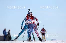 03.03.2013, Oslo, Norway (NOR): Anais Bescond (FRA), Madshus, Rottefella, Swix, OneWay - IBU world cup biathlon Holmenkollen, mass women, Oslo (NOR). www.nordicfocus.com. © Manzoni/NordicFocus. Every downloaded picture is fee-liable.